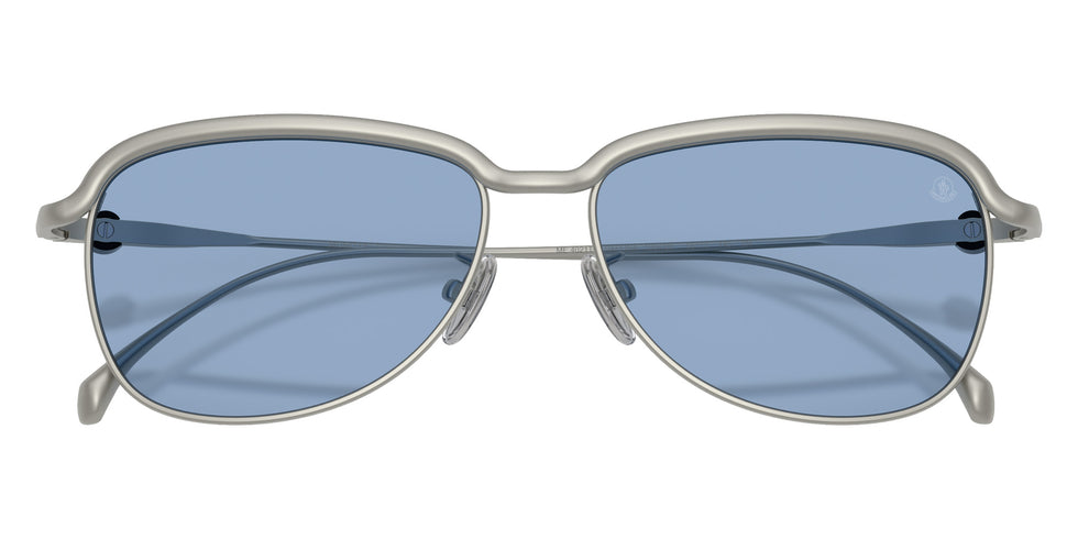 Moncler ME4021TD 100480 56 - Matte Silver / Solid Light Blue #id:me4021td100480_s:106120