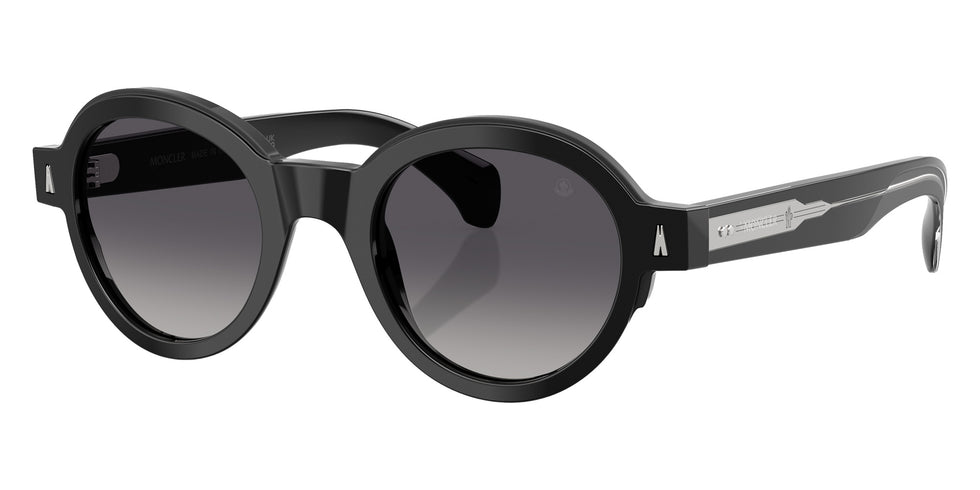 Moncler ME6003 Rondosa 3001T3 47 - Shiny Black / Polarized Gradient Gray #id:me60033001t3_s:100105