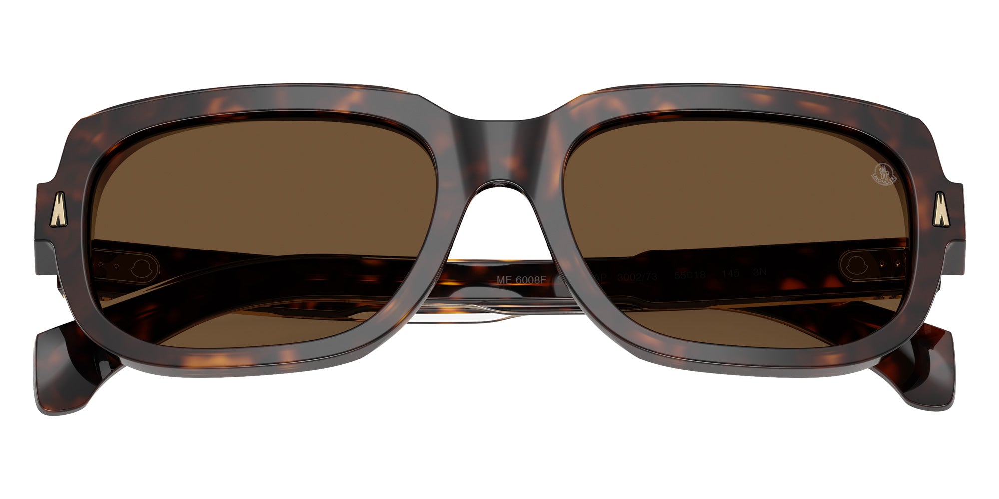 Moncler ME6008F SUNTRAP 300273 55 - Shiny Dark Havana / Brown Solid #id:me6008f300273_s:100120