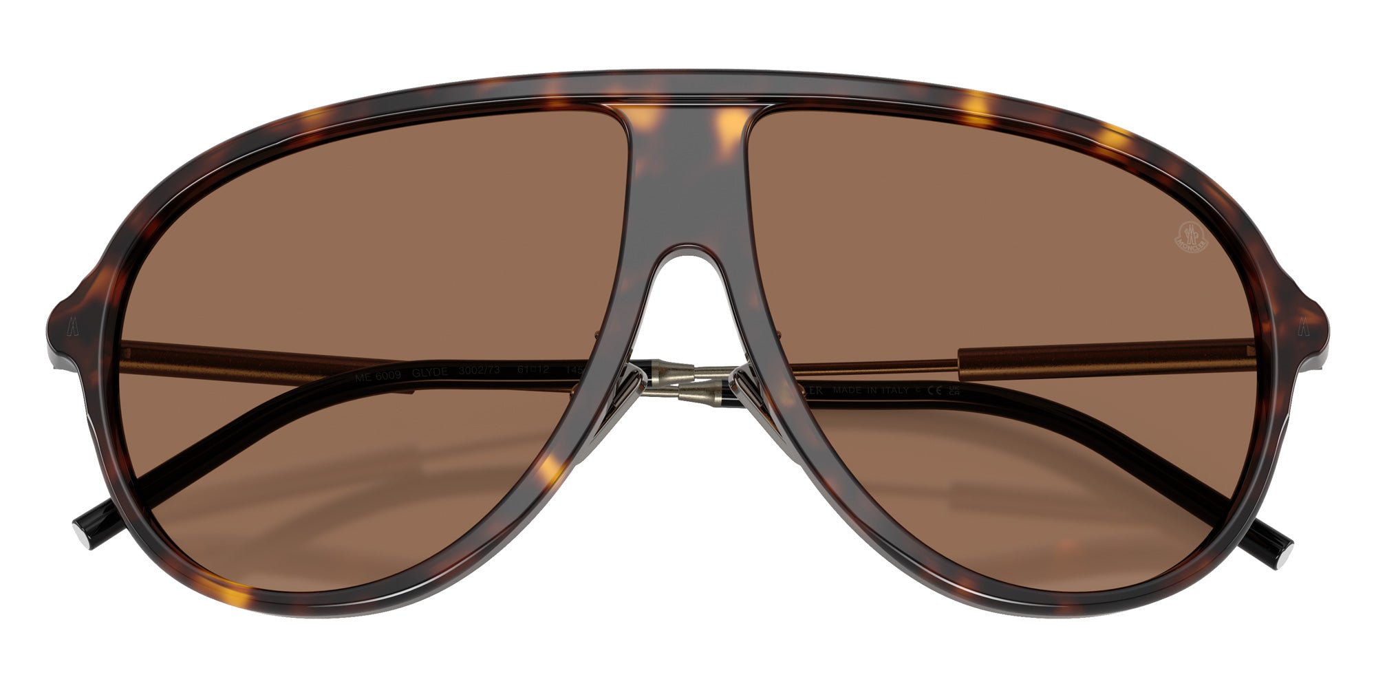 Moncler ME6009 GLYDE 300273 61 - Shiny Havana / Brown Solid #id:me6009300273_s:102120