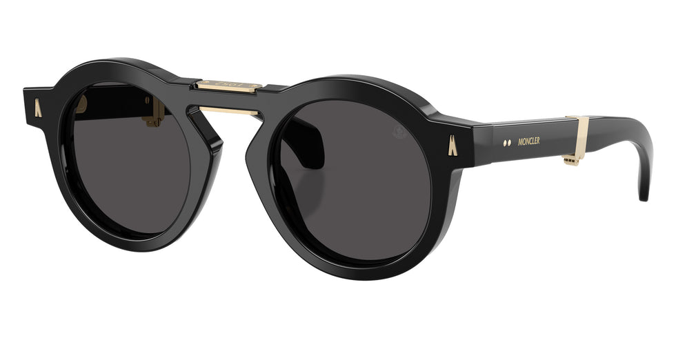 Moncler ME6019U Glisse 300187 47 - Shiny Black / Dark Gray Solid #id:me6019u300187_s:100105