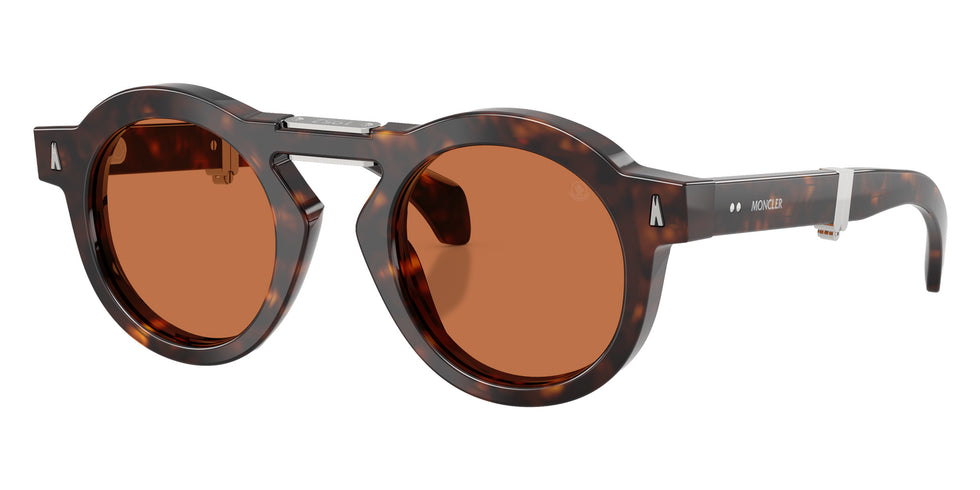 Moncler ME6019U Glisse 300273 47 - Shiny Havana / Brown Solid #id:me6019u300273_s:102105