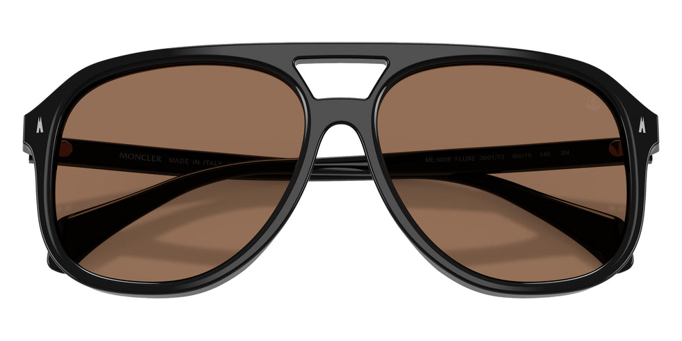 Moncler ME6028 Fluxe 300173 60 - Shiny Black / Dark Brown #id:me6028300173_s:100120