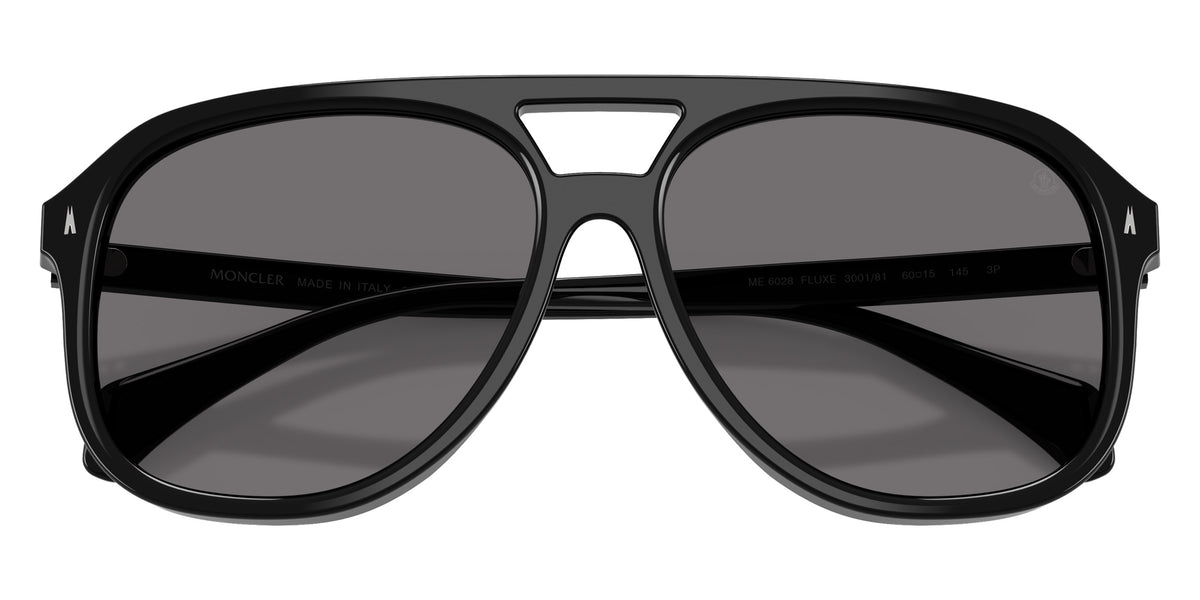 Moncler ME6028 Fluxe 300181 60 - Shiny Black / Polarized Dark Gray #id:me6028300181_s:102120