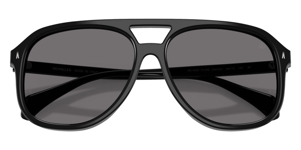 Moncler ME6028 Fluxe 300181 60 - Shiny Black / Polarized Dark Gray #id:me6028300181_s:102120