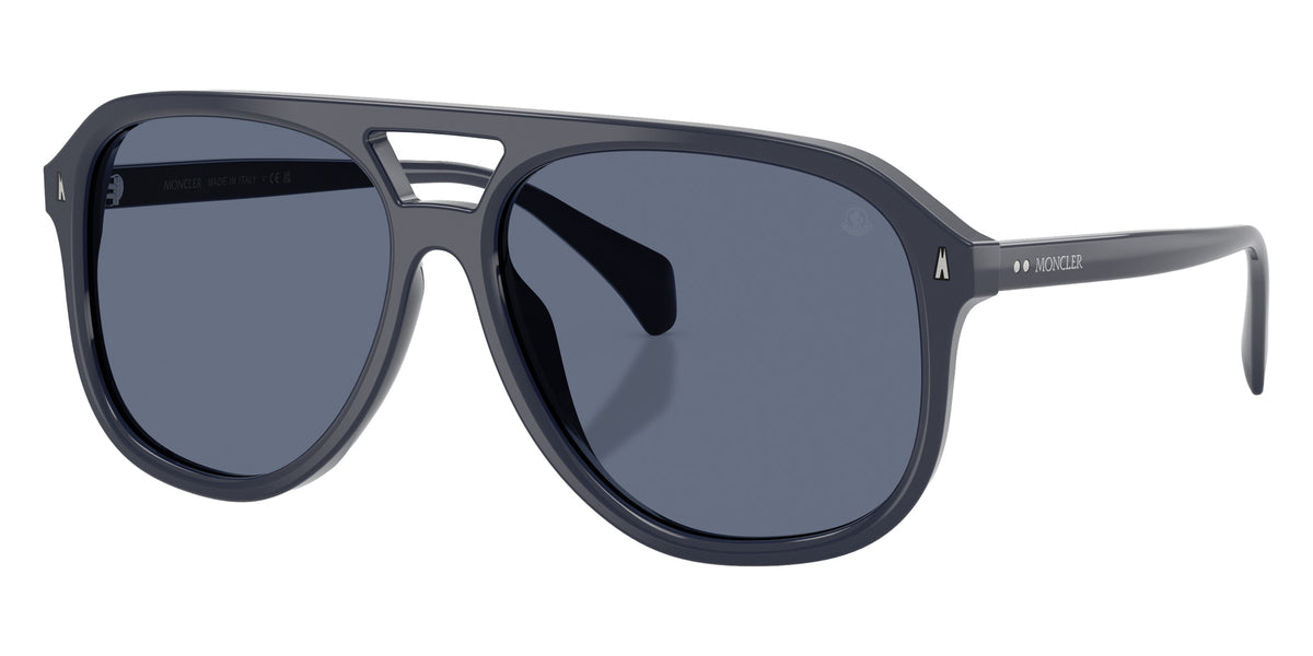 Moncler ME6028 Fluxe 302072 60 - Shiny Dark Blue / Solid Blue #id:me6028302072_s:106105
