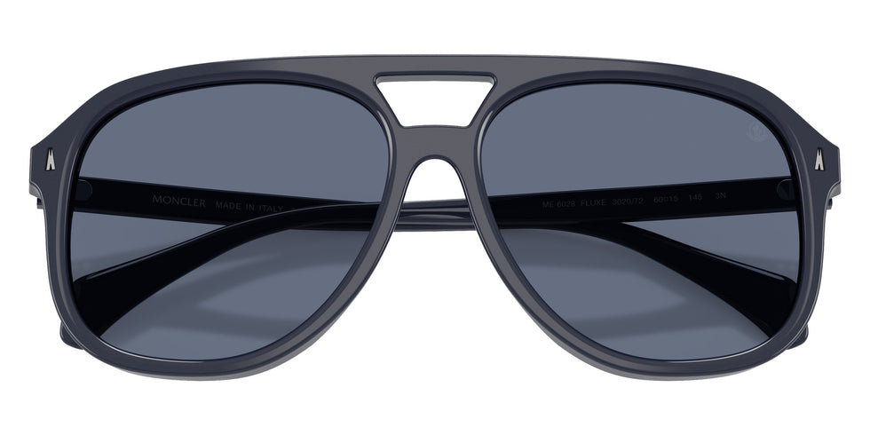 Moncler ME6028 Fluxe 302072 60 - Shiny Dark Blue / Solid Blue #id:me6028302072_s:106120