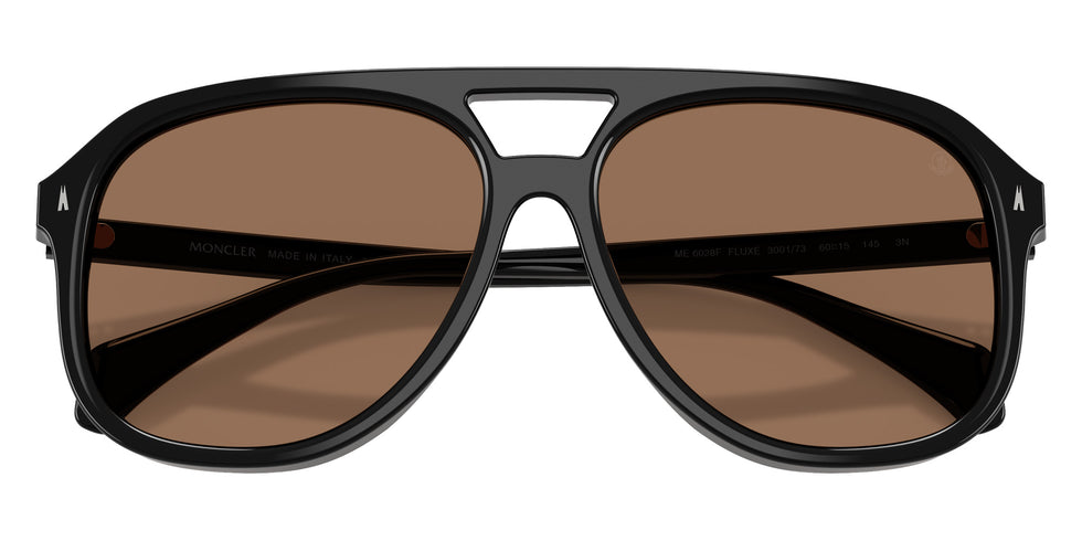 Moncler ME6028F Fluxe 300173 60 - Shiny Black / Dark Brown #id:me6028f300173_s:100120
