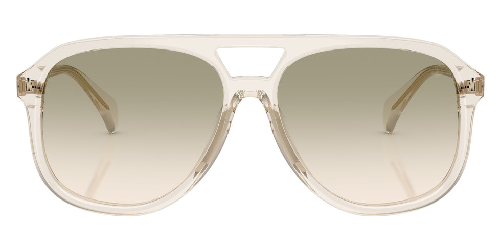 Moncler ME6028F Fluxe 30032C 60 - Shiny Transparent Off White / Gradient Green Gray #id:me6028f30032c_s:102100