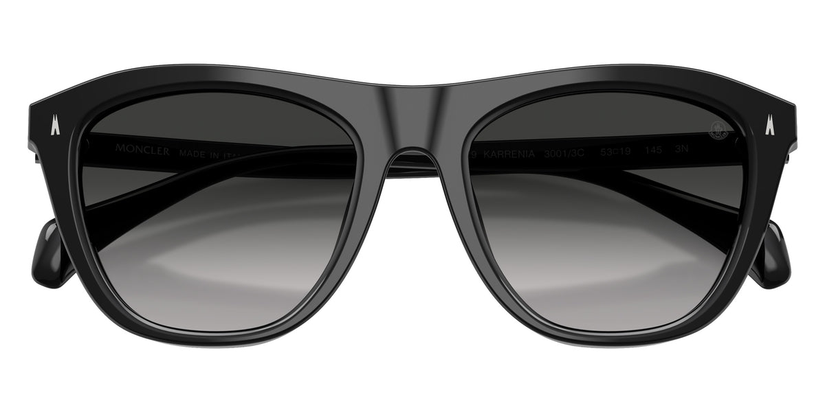 Moncler ME6029 Karrenia 30013C 53 - Shiny Black / Gradient Gray #id:me602930013c_s:100120