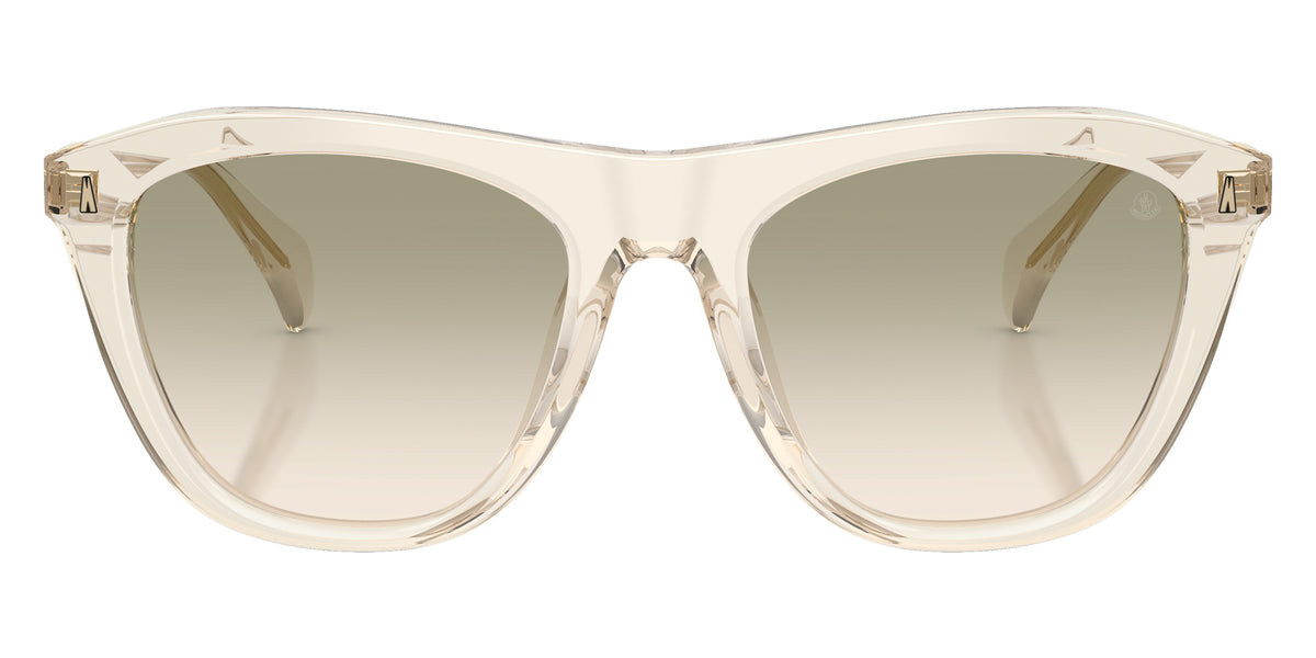 Moncler ME6029 Karrenia 30032C 53 - Shiny Transparent Off White / Gradient Green Gray #id:me602930032c_s:102100