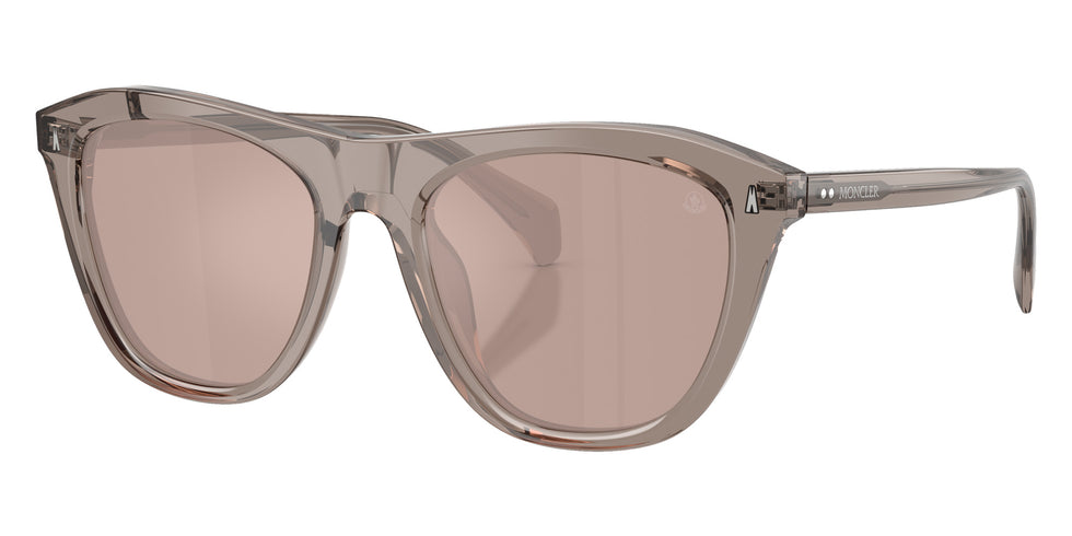 Moncler ME6029 Karrenia 3009/5 53 - Shiny Transparent Gray / Mirrored Pink #id:me602930095_s:104105