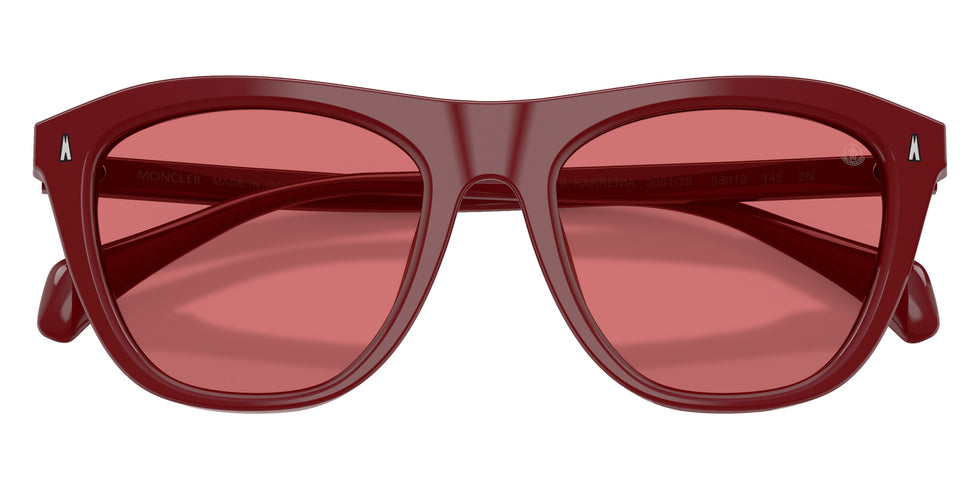 Moncler ME6029 Karrenia 305175 53 - Shiny Solid Burgundy / Solid Red #id:me6029305175_s:110120