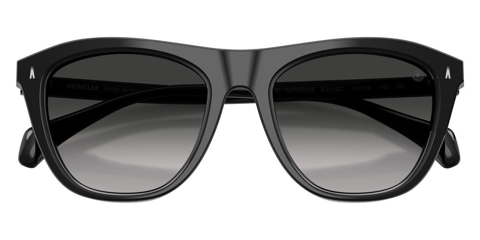 Moncler ME6029F Karrenia 30013C 52 - Shiny Black / Gradient Gray #id:me6029f30013c_s:100120