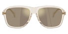 Moncler ME6030 Refrax 30035A 58 - Shiny Transparent Off White / Light Brown Mirrored Gold #id:me603030035a_s:102100
