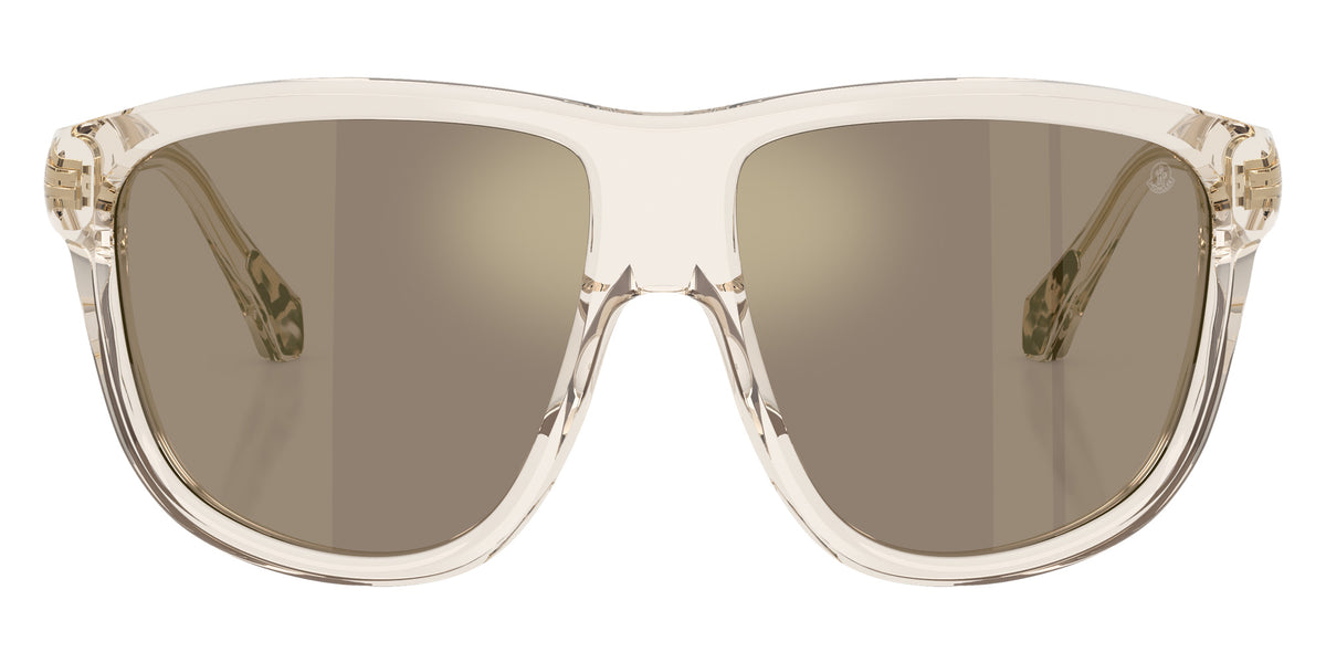 Moncler ME6032U 30032C 60 - Shiny Transparent Off White / Light Brown Mirrored Gold #id:me6032u30032c_s:102100