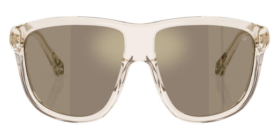 Moncler ME6032U 30032C 60 - Shiny Transparent Off White / Light Brown Mirrored Gold #id:me6032u30032c_s:102100