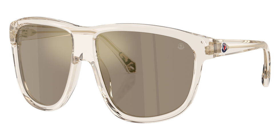 Moncler ME6032U 30032C 60 - Shiny Transparent Off White / Light Brown Mirrored Gold #id:me6032u30032c_s:102105