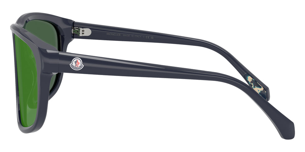 Moncler ME6032U 30204V 60 - Shiny Solid Blue / Dark Gray Mirrored Violet #id:me6032u30204v_s:106110