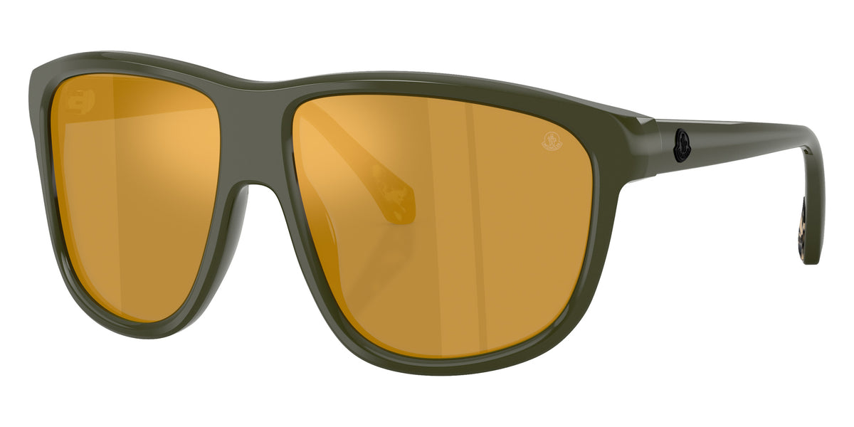 Moncler ME6032U 30525A 60 - Shiny Army Green / Brown Mirrored Gold #id:me6032u30525a_s:108105