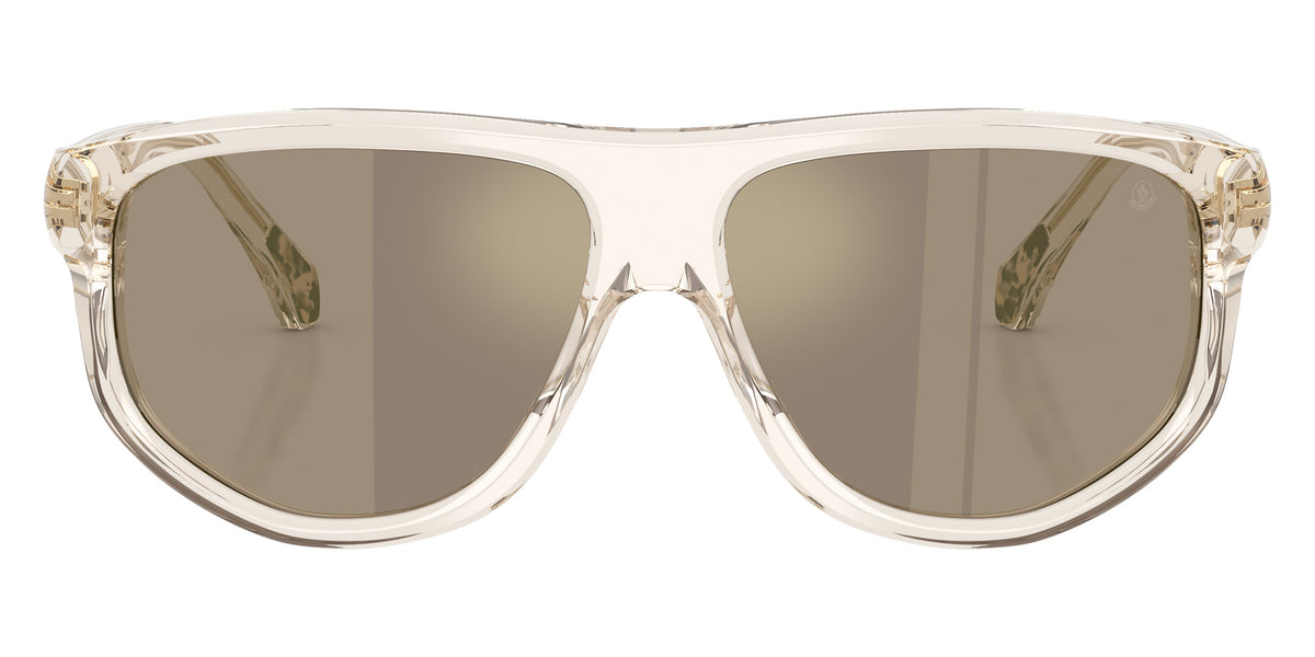 Moncler ME6033U ICEBORNE 30032C 62 - Shiny Transparent Off White / Light Brown Mirrored Gold #id:me6033u30032c_s:104100