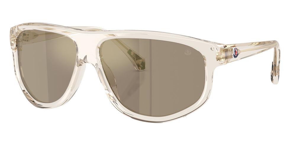 Moncler ME6033U ICEBORNE 30032C 62 - Shiny Transparent Off White / Light Brown Mirrored Gold #id:me6033u30032c_s:104105