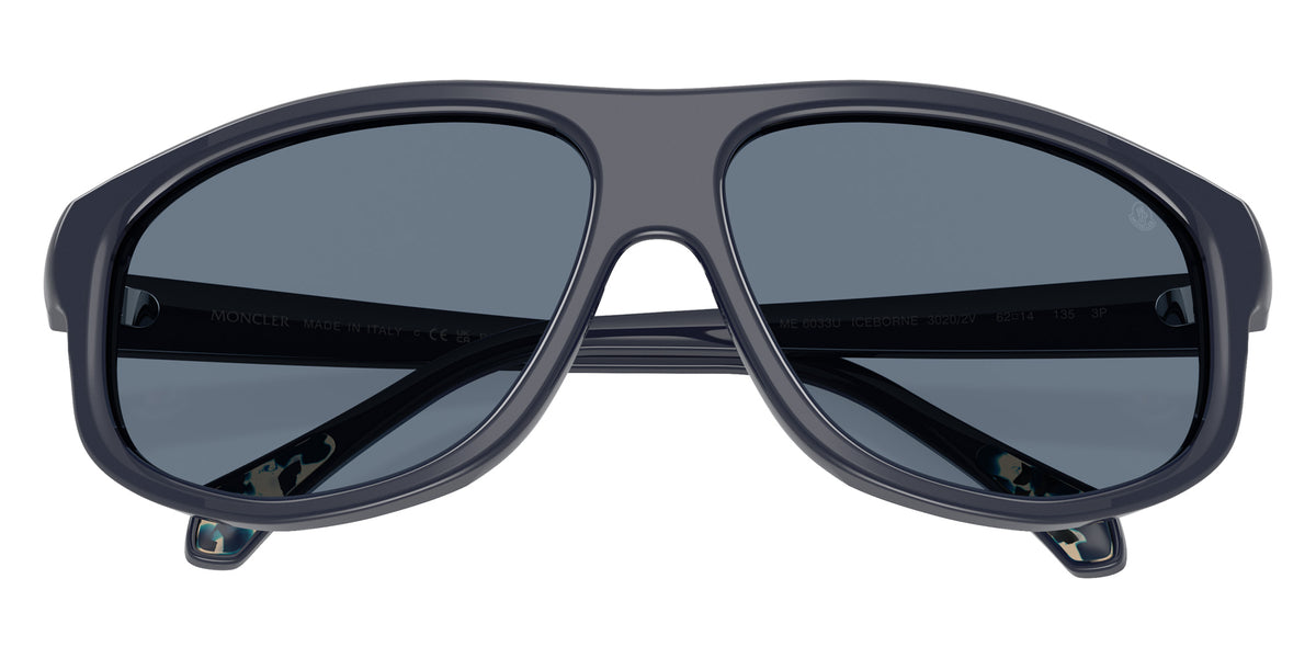 Moncler ME6033U ICEBORNE 30202V 62 - Shiny Dark Blue / Polarized Blue #id:me6033u30202v_s:108120
