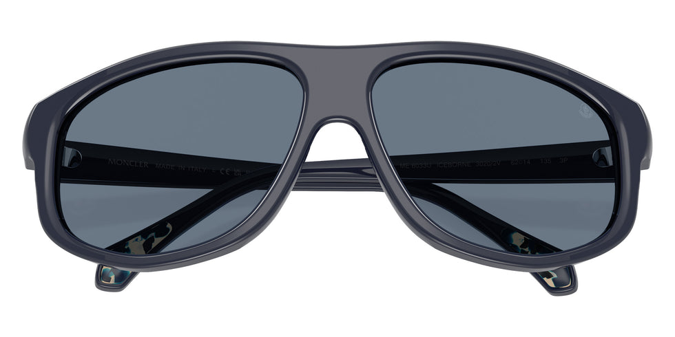 Moncler ME6033U ICEBORNE 30202V 62 - Shiny Dark Blue / Polarized Blue #id:me6033u30202v_s:108120