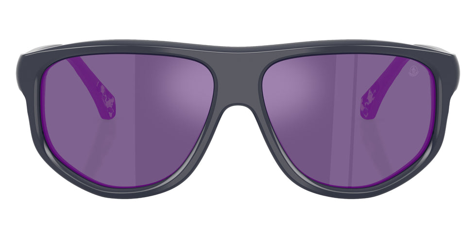 Moncler ME6033U ICEBORNE 30204V 62 - Shiny Solid Blue / Dark Gray Mirrored Violet #id:me6033u30204v_s:110100