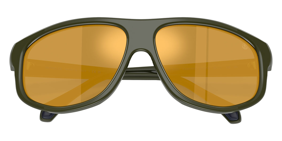 Moncler ME6033U ICEBORNE 30525A 62 - Shiny Army Green / Brown Mirrored Gold #id:me6033u30525a_s:112120