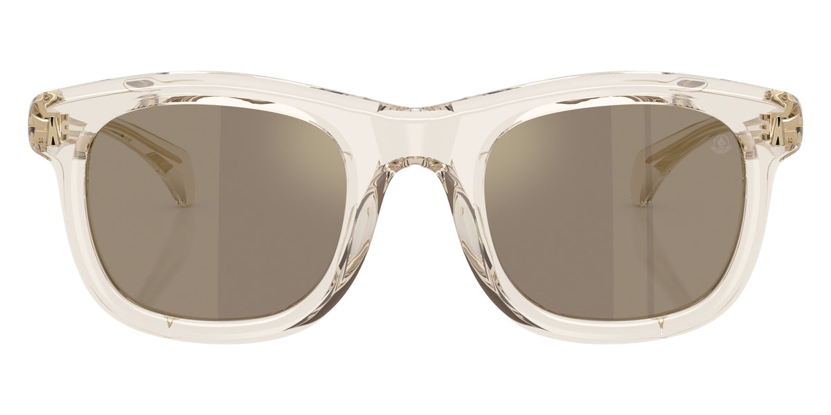 Moncler ME6034 Noirr 30035A 51 - Shiny Transparent Off White / Light Brown Mirrored Gold #id:me603430035a_s:100100