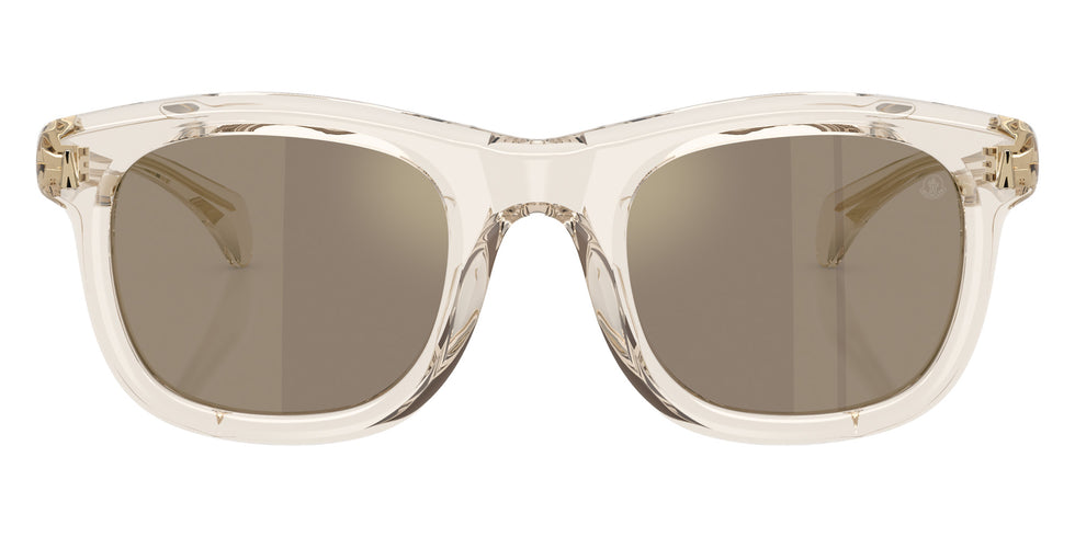 Moncler ME6034 Noirr 30035A 51 - Shiny Transparent Off White / Light Brown Mirrored Gold #id:me603430035a_s:100100