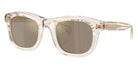 Moncler ME6034 Noirr 30035A 51 - Shiny Transparent Off White / Light Brown Mirrored Gold #id:me603430035a_s:100105
