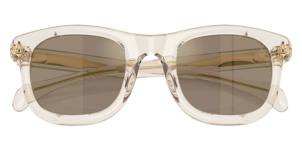 Moncler ME6034 Noirr 30035A 51 - Shiny Transparent Off White / Light Brown Mirrored Gold #id:me603430035a_s:100120