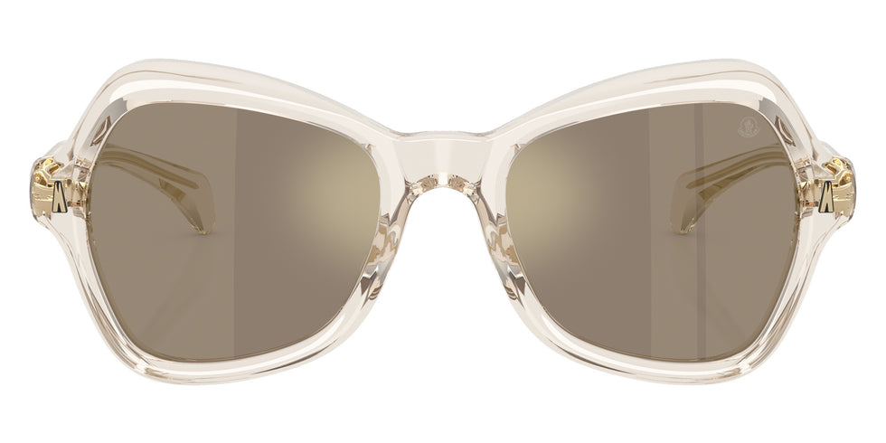Moncler ME6036U Elizia 30035A 53 - Shiny Transparent Off White / Light Brown Mirrored Gold #id:me6036u30035a_s:100100