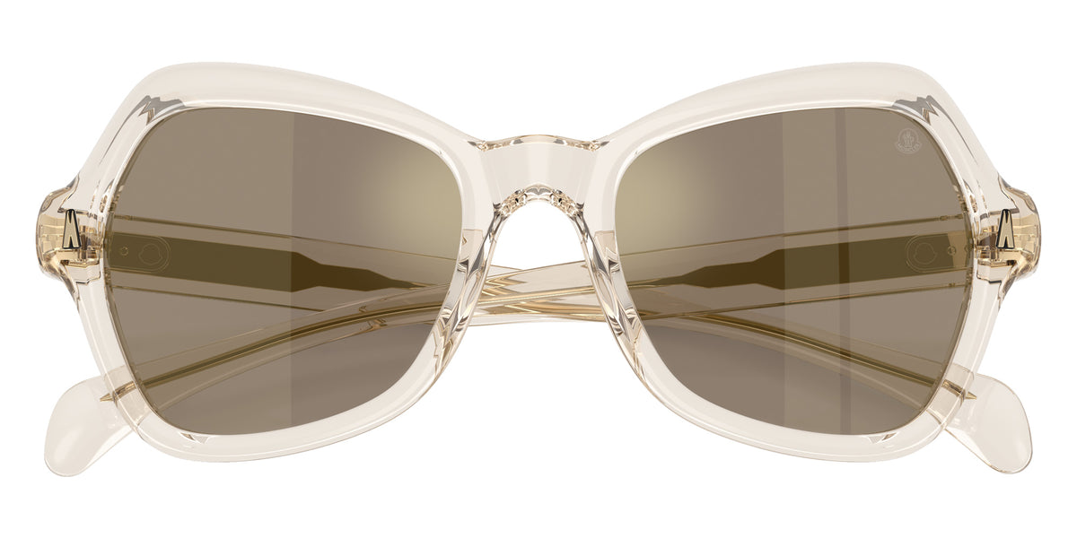 Moncler ME6036U Elizia 30035A 53 - Shiny Transparent Off White / Light Brown Mirrored Gold #id:me6036u30035a_s:100120