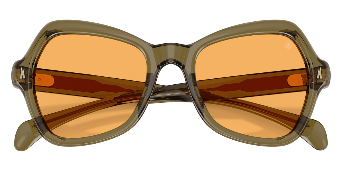 Moncler ME6036U Elizia 304985 53 - Shiny Olive Green / Solid Mustard #id:me6036u304985_s:102120
