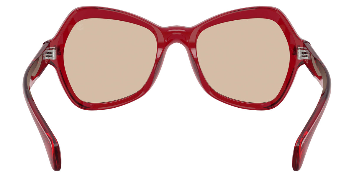 Moncler ME6036U Elizia 305393 53 - Shiny Transparent Red / Solid Light Pink #id:me6036u305393_s:106115
