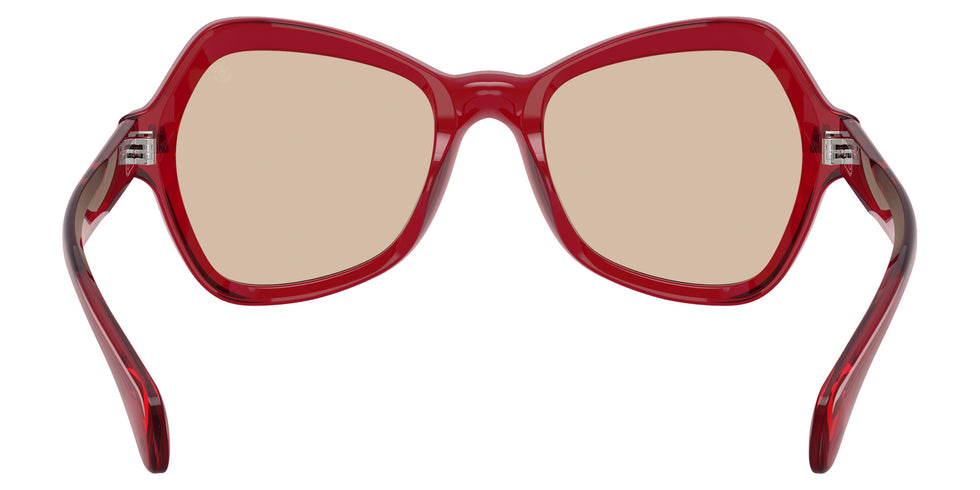 Moncler ME6036U Elizia 305393 53 - Shiny Transparent Red / Solid Light Pink #id:me6036u305393_s:106115