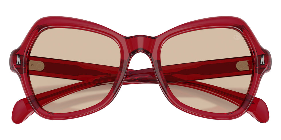 Moncler ME6036U Elizia 305393 53 - Shiny Transparent Red / Solid Light Pink #id:me6036u305393_s:106120