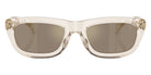 Moncler ME6037 Lido 30035A 54 - Shiny Transparent Off White / Light Brown Mirrored Gold #id:me603730035a_s:100100