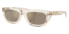 Moncler ME6037 Lido 30035A 54 - Shiny Transparent Off White / Light Brown Mirrored Gold #id:me603730035a_s:100105