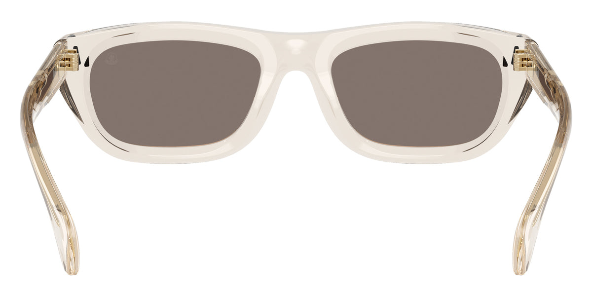 Moncler ME6037 Lido 30035A 54 - Shiny Transparent Off White / Light Brown Mirrored Gold #id:me603730035a_s:100115