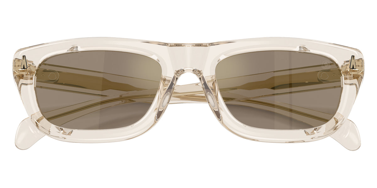 Moncler ME6037 Lido 30035A 54 - Shiny Transparent Off White / Light Brown Mirrored Gold #id:me603730035a_s:100120