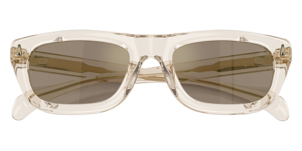 Moncler ME6037 Lido 30035A 54 - Shiny Transparent Off White / Light Brown Mirrored Gold #id:me603730035a_s:100120