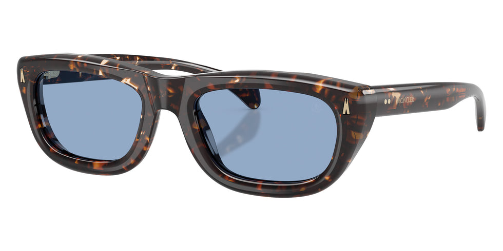 Moncler ME6037 Lido 304880 54 - Shiny Butter Havana / Solid Light Blue #id:me6037304880_s:102105