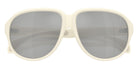 Moncler ME8001 Halcyonne 50028V 60 - Matte Butter / Clear Mirrored Silver #id:me800150028v_s:100120