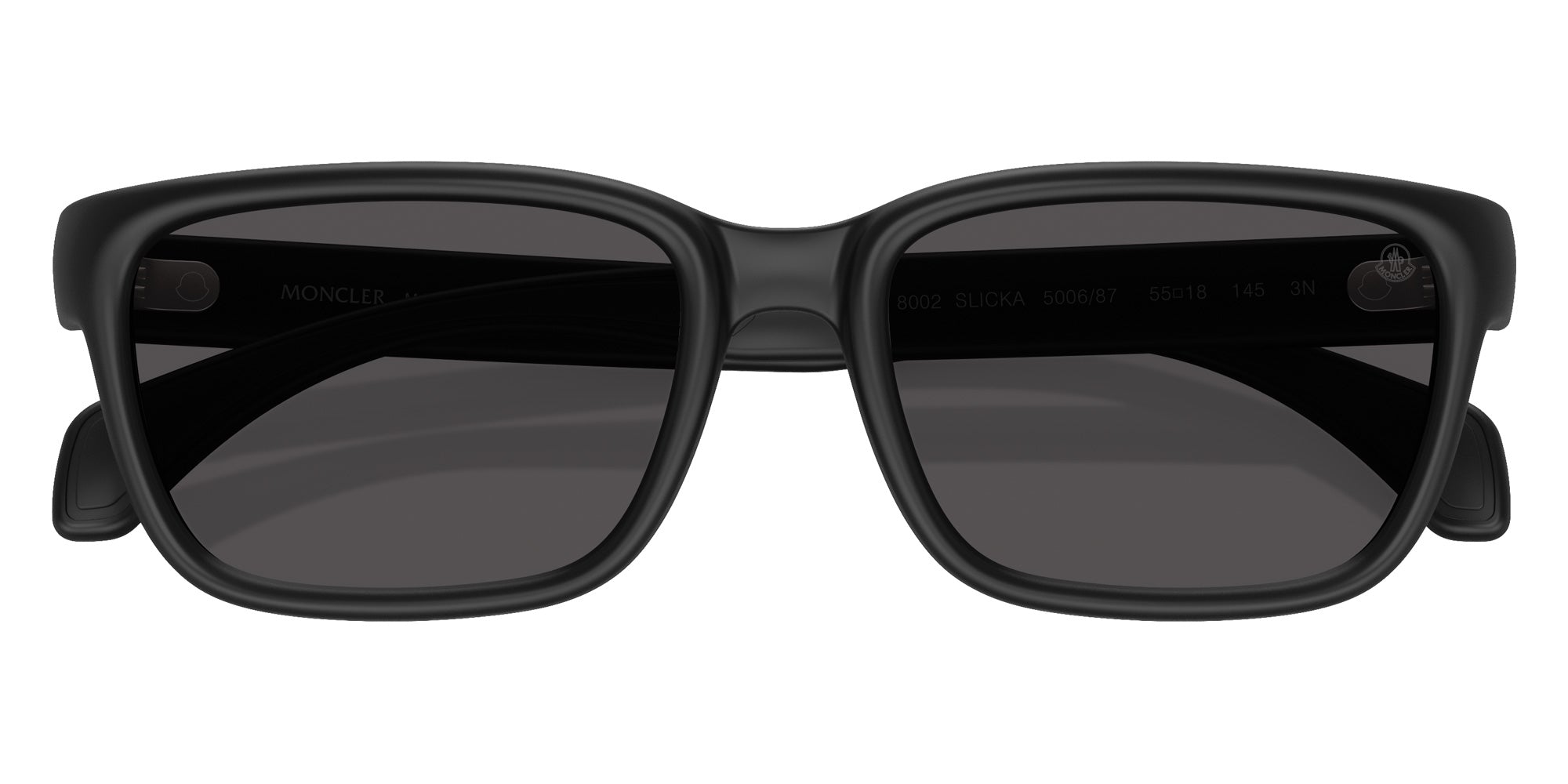 Moncler ME8002 Slicka 500687 55 - Matte Black / Dark Gray #id:me8002500687_s:100120