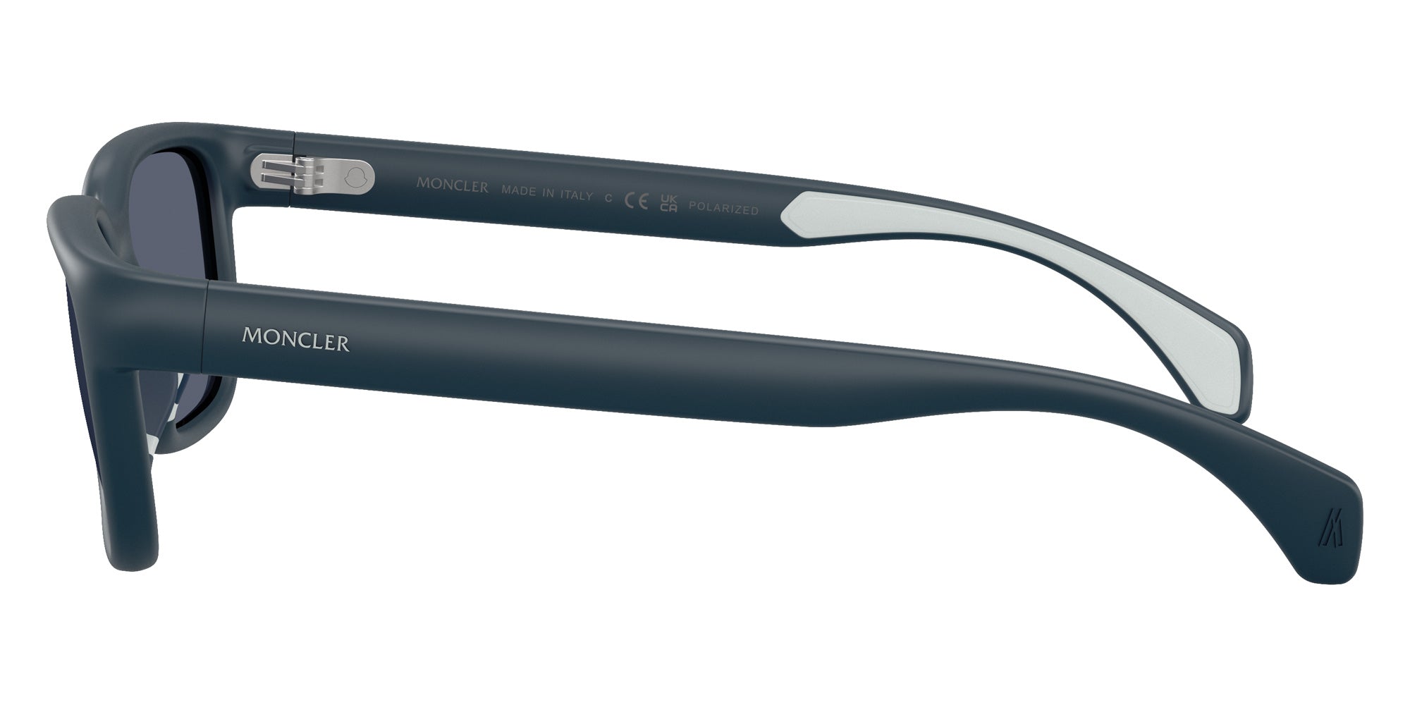 Moncler ME8002 Slicka 50082V 55 - Matte Blue / Polarized Dark Blue #id:me800250082v_s:102110