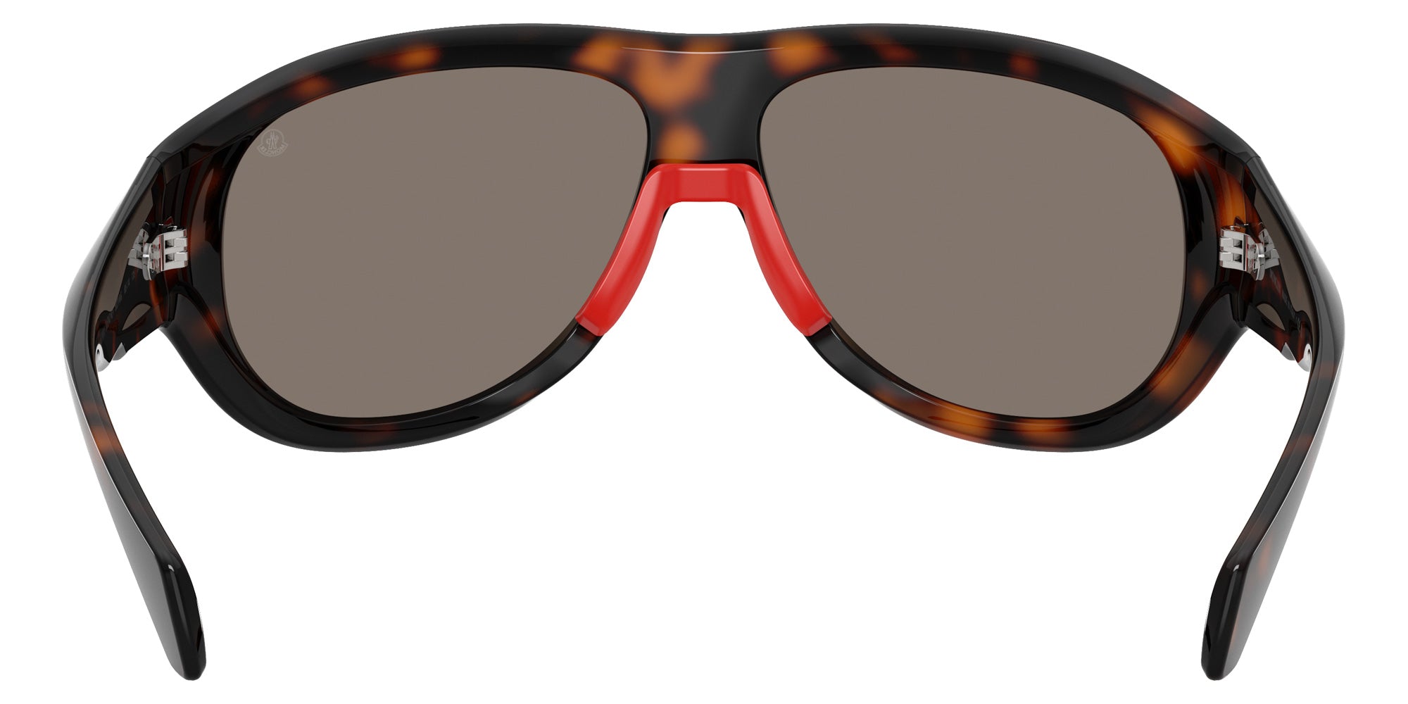 Moncler ME8013 BLEACHER 50216G 65 - Shiny Dark Havana / Mirrored Silver #id:me801350216g_s:102115